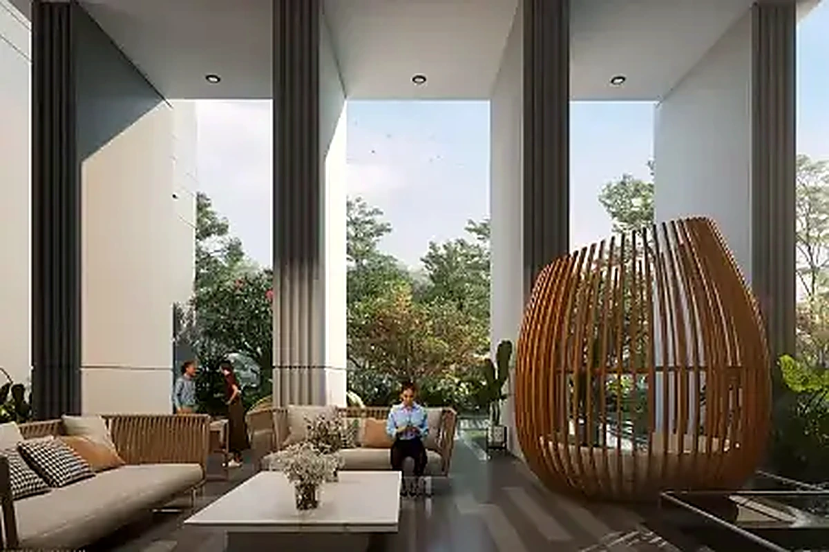 Godrej Alira clubhouse lounge
